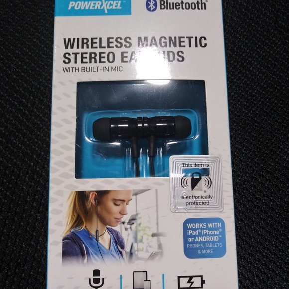 Wireless Magnetic Stereo Earbuds with Built in Mic - Picture 2 of 2